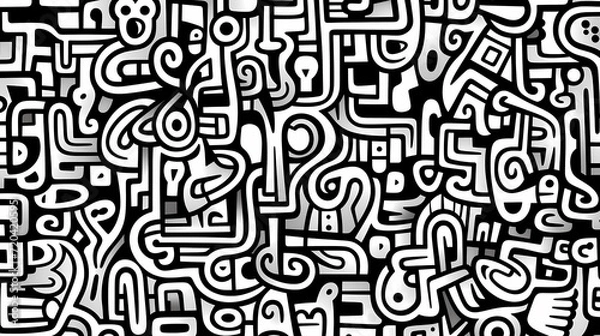 Fototapeta Cute graffiti art abstract background poster web page PPT, art background