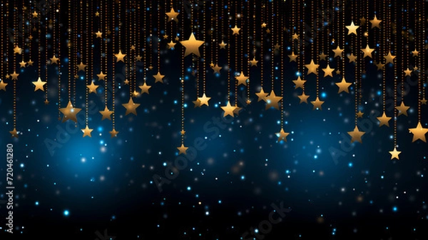 Fototapeta Abstract glitter lights background. Blurred bokeh effect