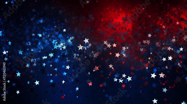 Fototapeta Featuring stunning soft bokeh lights and shiny elements. Abstract festive and new year background