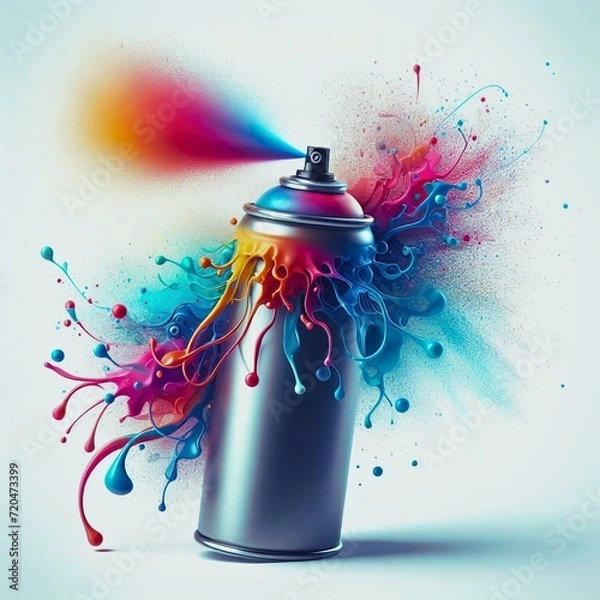 Fototapeta paint splashes on colors