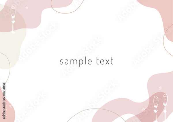 Fototapeta 春のイメージの抽象的なフレーム素材