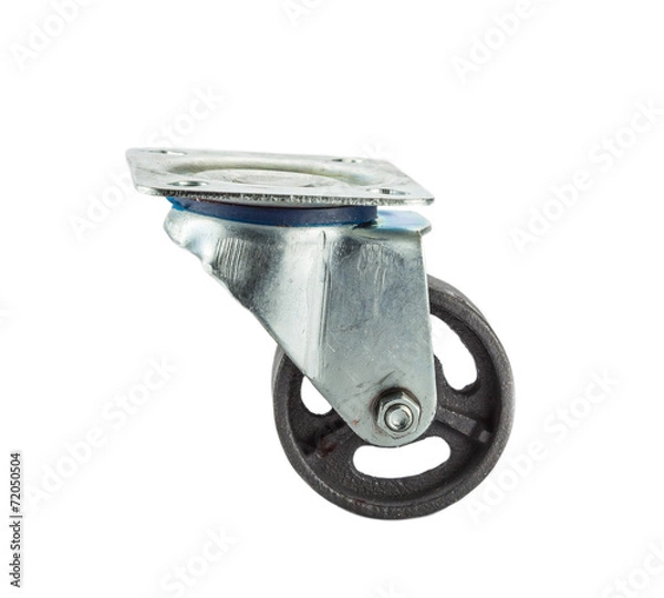 Obraz Caster steel wheels