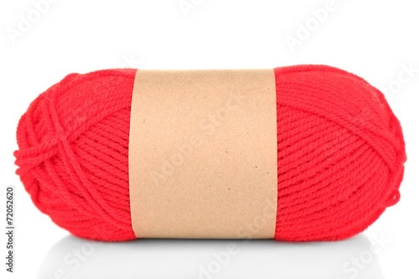 Obraz Knitting yarn isolated on white