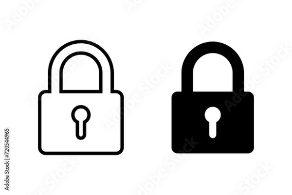 Obraz Lock icon set
