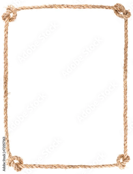 Fototapeta rope knot frame