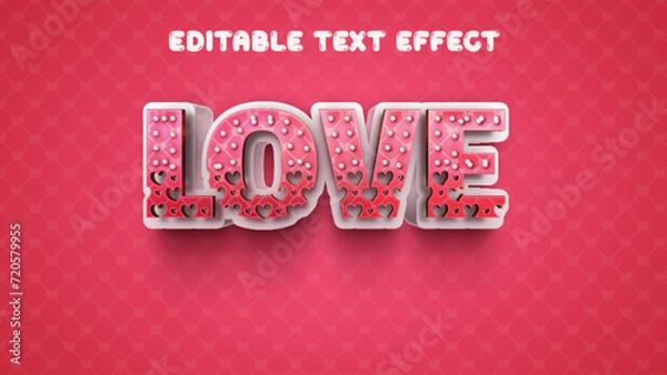 Obraz Love Editable Text Effect 