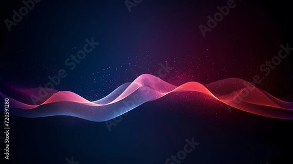 Obraz Abstract background of future network technology and network connections