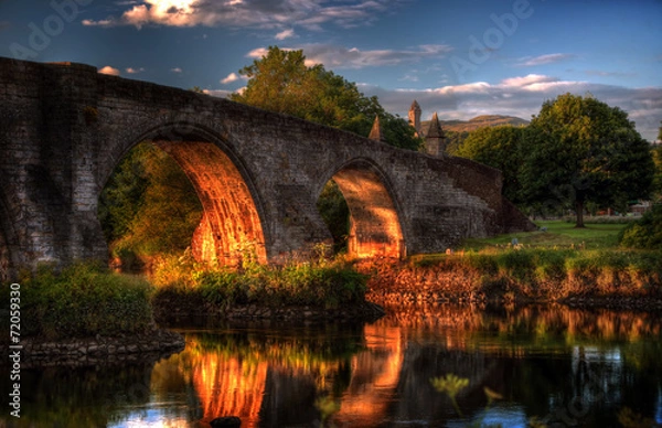 Obraz Stirling Bridge at sunset