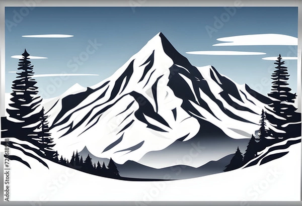 Obraz Snowy mountain