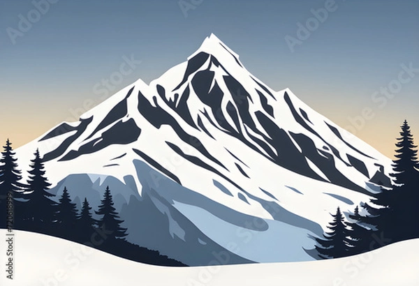 Obraz Snowy mountain