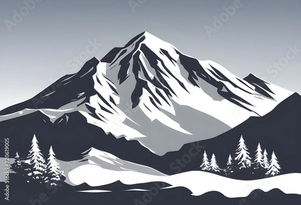 Obraz Snowy mountain