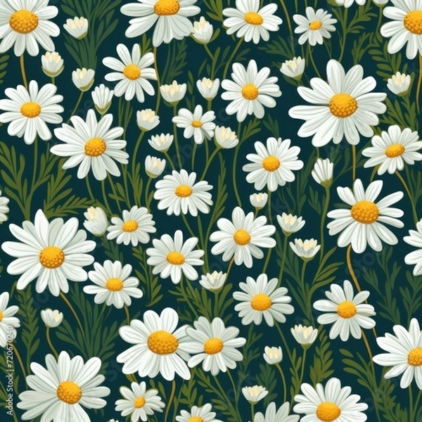 Fototapeta Gänseblümchen Muster