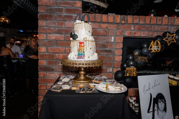 Fototapeta rainbow  cake