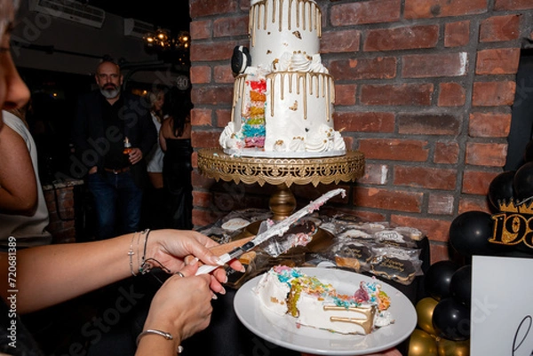 Fototapeta rainbow cake 