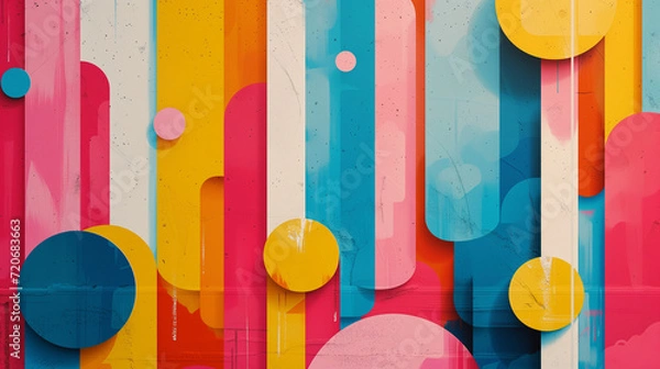 Obraz Abstract 3D Geometric Shapes