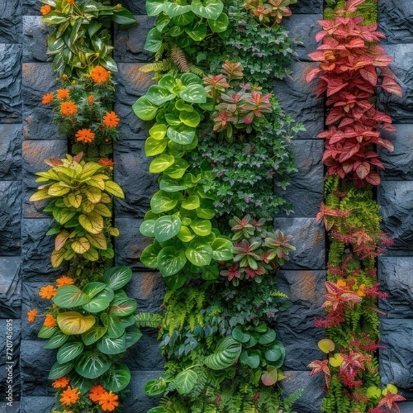 Obraz Green Wall Seamless for background