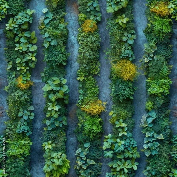 Obraz Green Wall Seamless for background