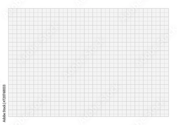 Obraz Millimeter paper A5 format vector illustration on a white background