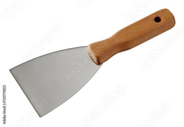 Obraz Putty knife isolated on white bkg