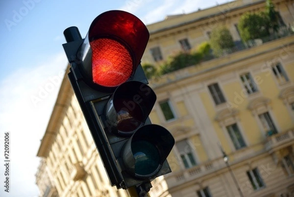 Fototapeta Semaforo rosso