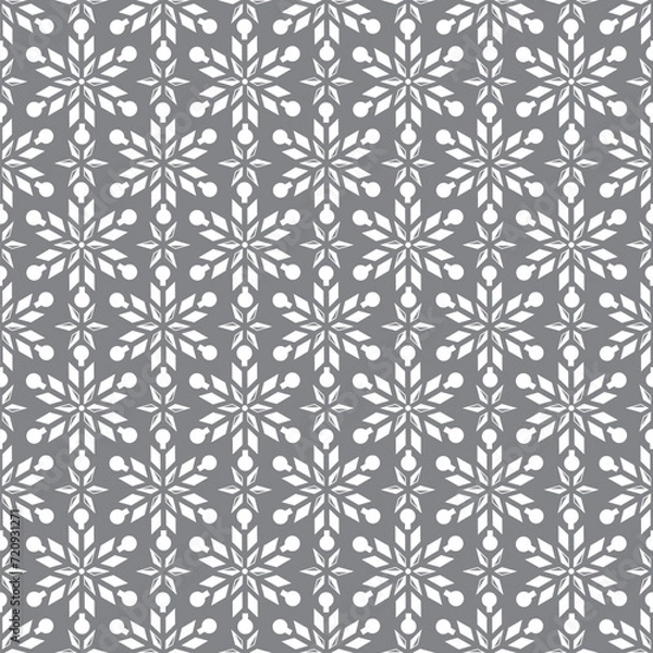 Fototapeta snowflakes seamless pattern background