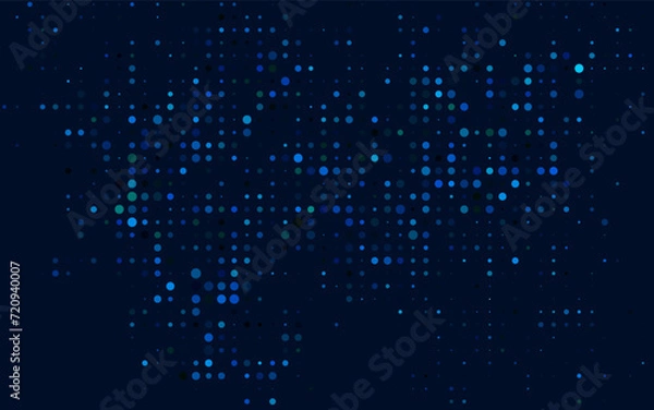 Obraz Dark Blue, Green vector template with circles. Modern abstract illustration with colorful water drops. Pattern for ads, booklets.