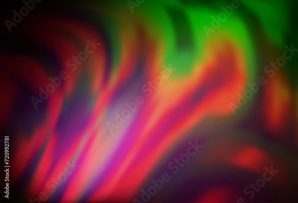 Fototapeta Dark Pink, Green vector template with bubble shapes.