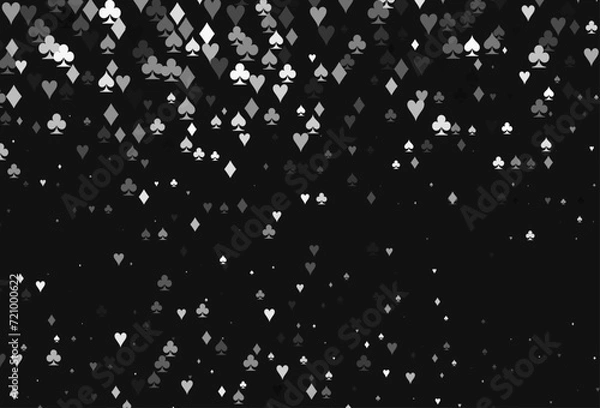 Obraz Light Silver, Gray vector layout with elements of cards.