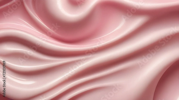 Obraz Pink cream, moisturizer close up texture