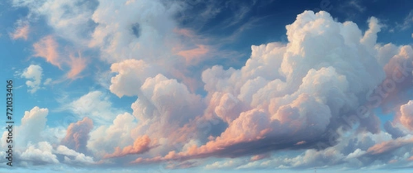 Fototapeta sky and cloud. Abstract panoramic background.