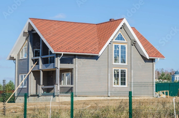 Obraz строительство загородного дома