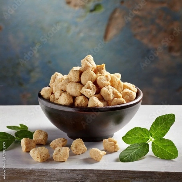 Obraz Soya Chunks or Soya Badi