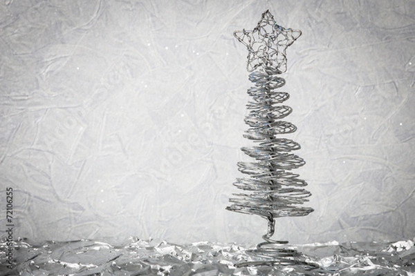 Obraz Metal new year tree