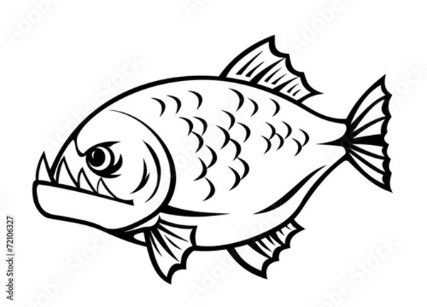 Obraz Angry piranha