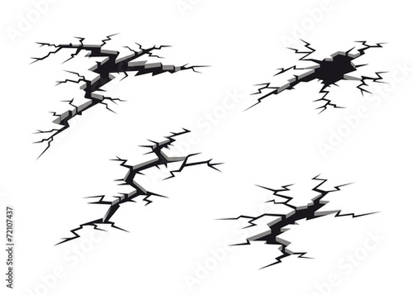 Obraz Cracks and clefts