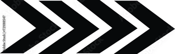 Fototapeta Swipe right directional left arrow sign. Set of bright black light arrows pointing to the right. Flashing direction indicators. 3D render of glowing neon arrows on a white background