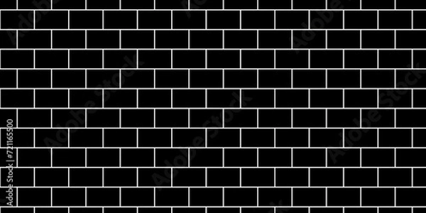 Fototapeta Brick wall background. Black or dark gray pattern grainy concrete wall stone texture background.	
