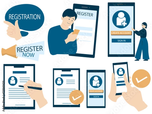 Obraz 登録促進イラスト