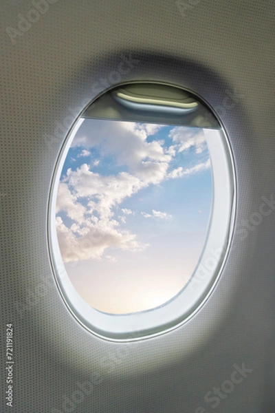 Fototapeta Oval airplane window