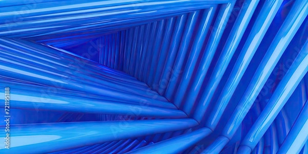 Fototapeta 3d Abstract blue structur geometric composition background 