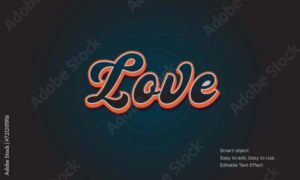 Fototapeta 3d text effect vector  file
