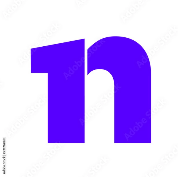 Fototapeta 1 N brand name monogram png