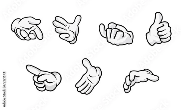 Obraz Cartoon hands