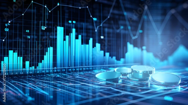 Obraz healthcare analytics data background