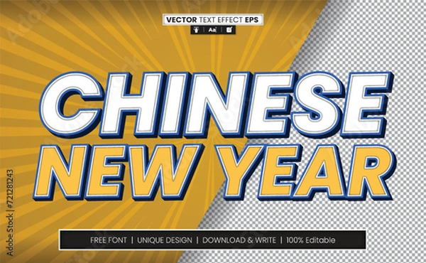 Obraz Chinese New Year Text Effect