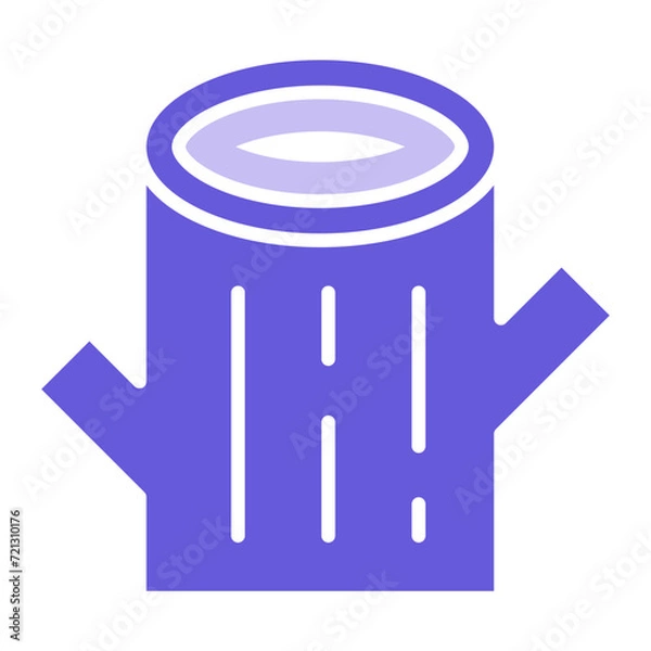 Fototapeta Tree Log Icon of Autumn iconset.