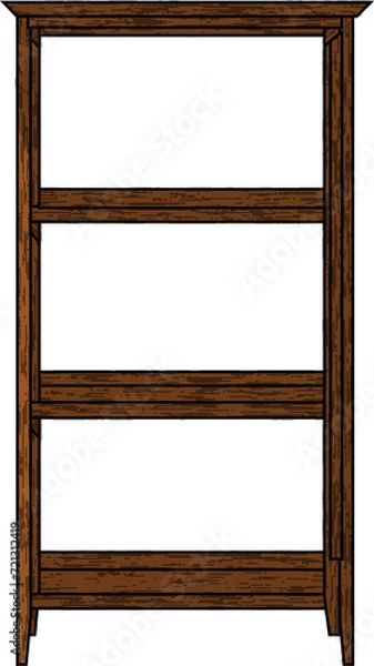 Fototapeta 本棚（bookshelf）