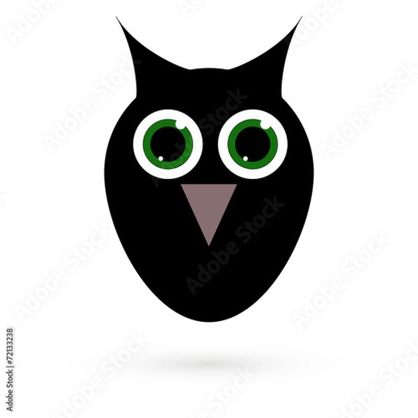 Obraz Icon owls. Raster.