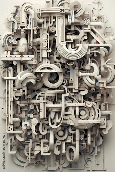 Obraz Dadaism: Artwork Using Everyday Items