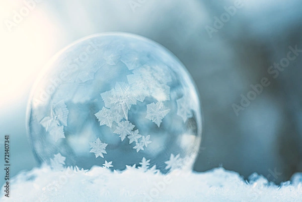 Obraz gefrorene Seifenblase